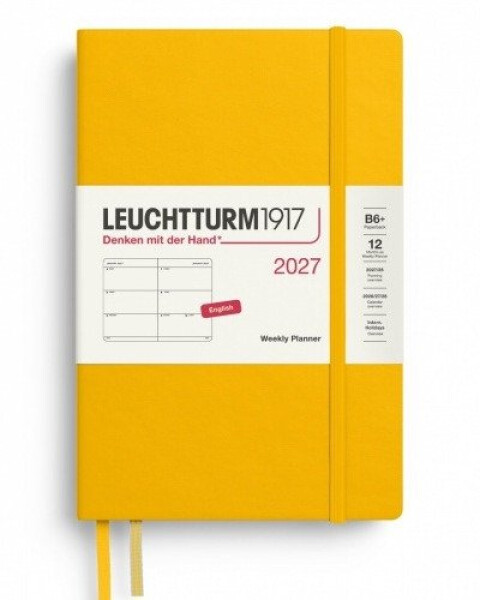 Týdenní plánovač Sunflower, Paperback B6+ 2027, anglicky