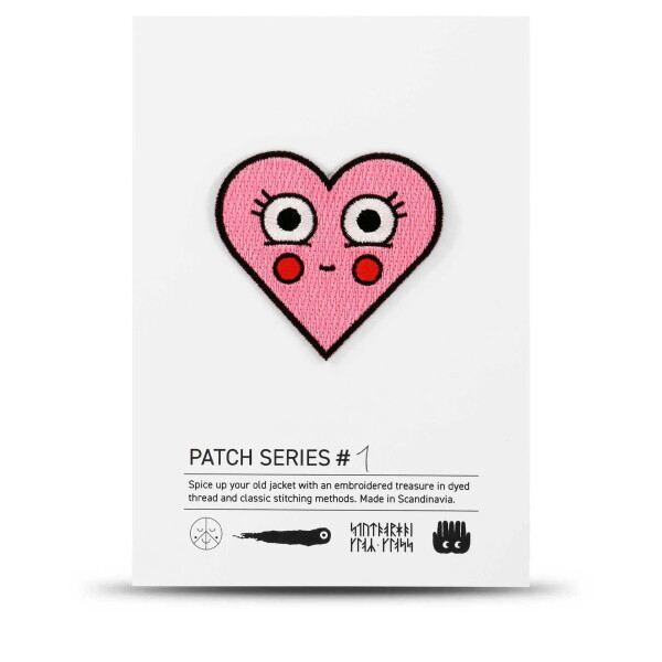 Studio Arhoj Nášivka Heart, růžová barva