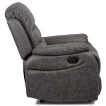 Polohovací křeslo, šedá, látka, TV-4086 GREY