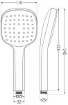 MEXEN/S - Uno DR33 sprchová sestava podomítková, chrom 71435DR33-00