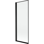MEXEN - MIST vanová zástěna 70x150 cm 6mm 1-s, černá, okraj, levá 8A9-070-001-70-70-L