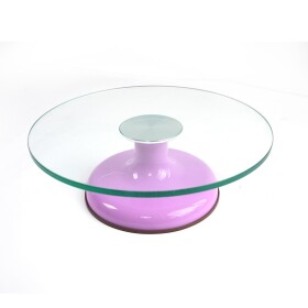 Cake star Otočný stojan skleněný fialový 30cm