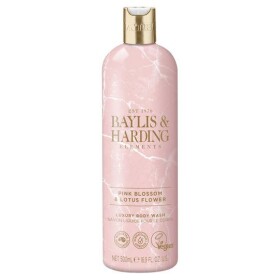 Baylis & Harding Sprchový gel Pink blossom & Lotus flower 500 ml, růžová barva, plast