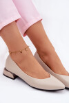 Baleríny Vinceza Béžové na nízkém podpatku 40