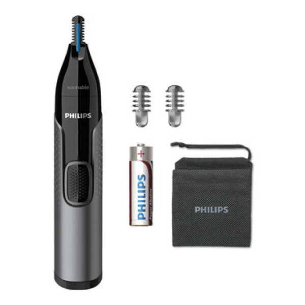 Philips Nosetrimmer series 3000 NT3650-16 / víceúčelový zastřihovač chloupků / 2 hřebeny / pouzdro / černá (NT3650/16)