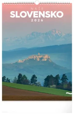 NOTIQUE Nástenný kalendár Naše Slovensko 2026 / 33 x 46 cm (PGN-35729-SK-L)