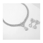 Luxusní souprava šperků Swarovski Elements Desireé, Bílá/čirá 43 cm