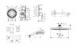 HANSGROHE - Sprchový set s baterií pod omítku, s tělesem, průměr 20 cm, 2 proudy, chrom SANI21HHH012