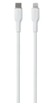Puro Soft bílá / Datový kabel USB-C - Lightning / MFi / 12W / 1,5m (PUCAPLTUSBCICONWHI)