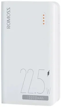 Romoss SENSE4SF 10000 mAh bílá / Powerbanka / 22.5W / 2x USB-A + 1x USB-C + Lightning + microUSB (PPH10-151-1133H)