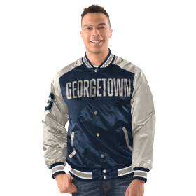 Starter Pánská bunda Georgetown Hoyas NCAA Renegade Varsity Satin Jacket Velikost: XL