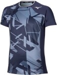 Mizuno Daybreakers Shadow Graphic SS Tee M Odyssey Gray - Běžecké tričko Mizuno DB Shadow Graphic SS Tee 62GAC50105 Velikost textilu: M
