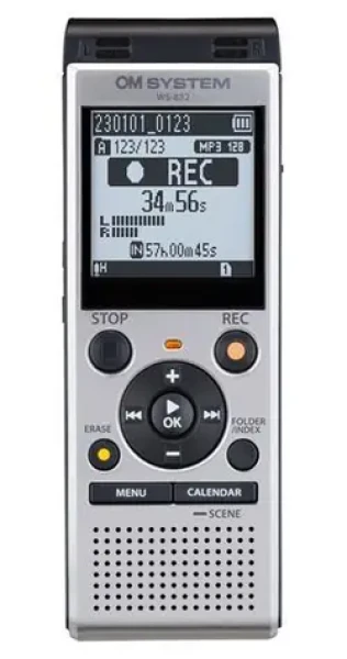 OM System WS-882 stříbrná / Digitální záznamník (V420330SE000)