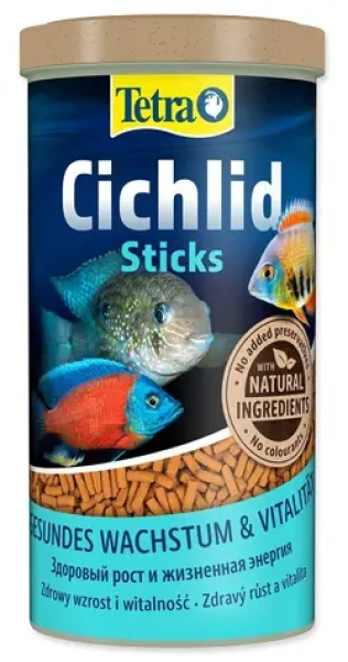 Tetra Cichlid Sticks 1 l / Krmivo pro ryby / plovoucí tyčinky / pro cichlidy a masožravé ryby (A1-735859)