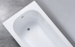 Erga Pureline-O, vana 1700x700x400 mm bez nožiček, bílá lesklá, ERG-V07-PURELINE-O-170x070-WH ERG-V07-PURELINE-O-170X070-WH