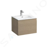 Laufen - Pro S Skříňka s umyvadlem, 600x500 mm, světlý dub H8609624791041