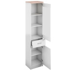 ARTEN (NANO Systems s.r.o.) Vitrína TOP MIX-1D1W1S (Dub sonoma/bílá)