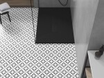 MEXEN/S - Toro obdélníková sprchová vanička SMC 100 x 80, černá, mřížka černá 43708010-B