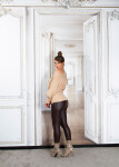 Sexy vypasovaný svetr 9295 - In Stylefashion UNI hnědá