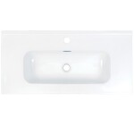 DEANTE - Tubo bílé Keramické umyvadlo, vsazené - 80 cm CTU_6U8M