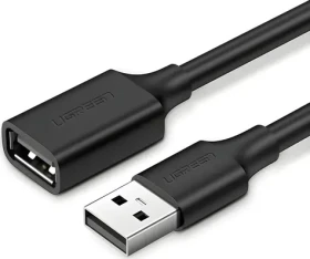 Ugreen Propojovací kabel USB-A (M) - USB-A (M) 1,5 m černá / USB kabel (UGR396BLK)