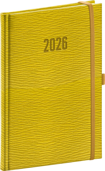 Diář 2026: Rivoli - Žlutozelený, týdenní, 15 x 21 cm
