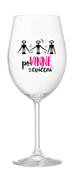POVINNÉ CVIČENÍ - čirá sklenice na víno 350 ml