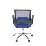 Dětská židle, výškově nastavitelná, modrá síťovina, KA-L103 BLUE