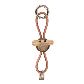 Kay Bojesen Dřevěná klíčenka Monkey Gold, hnědá barva, dřevo