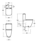 IDEAL STANDARD - i.Life S WC kombi mísa, RimLS+, bílá T459701