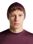 Unisex merino čepice ICEBREAKER Unisex 200 Oasis Revers Beanie, Dark Berry/Grey Plum