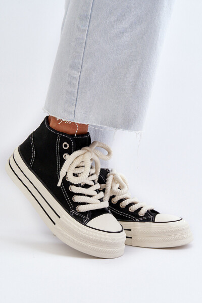 Dámské tenisky na platformě černé Aineri 37