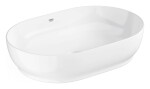GROHE - Essence Umyvadlo na desku, 60x40 cm, bez přepadu, bez otvoru pro baterii, alpská bílá 103563SH00