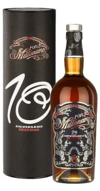 Millonario 10 Aniversario Reserva / Rum / Peru / 40 % vol. / 0,7 l / dárková tuba (8033749404008)