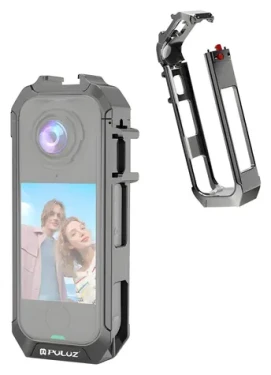 Puluz PU1063H šedá / Ochranné pouzdro / Insta360 X4 Air / hliníková slitina / magnetická základna (PU1063H)