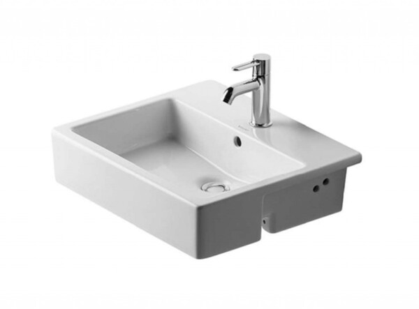 DURAVIT - Vero Umyvadlo zápustné 55x47x17 cm, s 1 otvorem pro baterii, bílá 0314550000