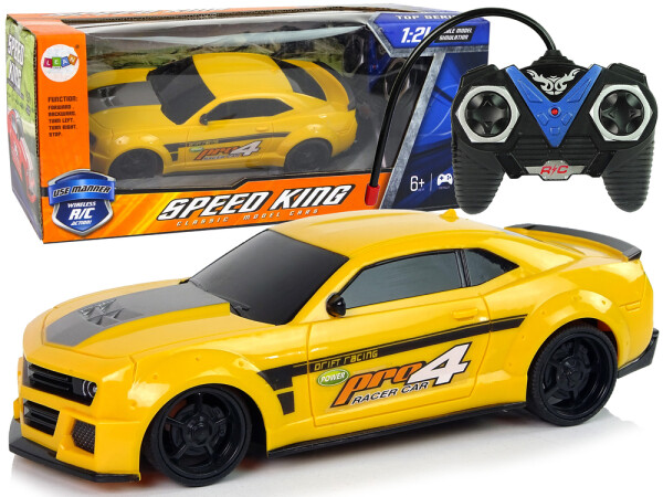 Mamido Sportovní auto na dálkové ovládání R/C 1:24 žluté