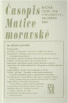 Časopis Matice moravské supplementum 2/2010