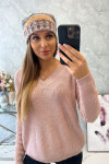 Monika fleecová čepice K256 hořčicová+hnědá UNI