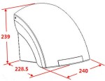NOVASERVIS - Elektrický senzorový osoušeč rukou, 1500 W, bílý 69091,1