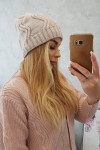 Fleecová čepice Sylwia K244 light beige UNI