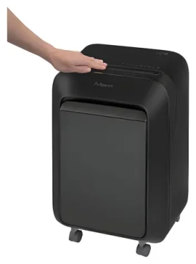 Fellowes Skartovač LX 210 černá / 16 listů 70g papíru / křížový řez 4x12 mm / Šíře vstupu: 230 mm