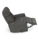 Polohovací křeslo, elektrické kabelové ovládání, šedá, látka, TV-H9727 GREY2