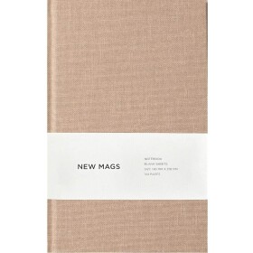New Mags Nelinkovaný zápisník v pevné vazbě Sand, béžová barva, papír