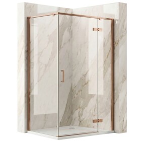 REA - Sprchový kout Bruno 120x90 Brush Copper REA-K3605