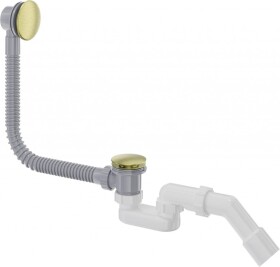 DEANTE - Prizma kartáčované zlato odpadní souprava pro vanu, click-clack NHC_R57B