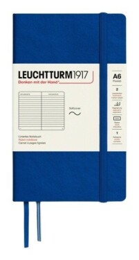Zápisník Indigo, Softcover, Pocket A6, 123l, linkovaný
