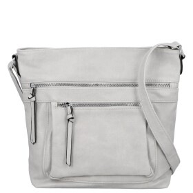 Trendy dámská koženková crossbody kabelka Zeta, šedá new