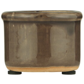 Ib Laursen Mini obal na květiny Hilda Soil, hnědá barva, keramika