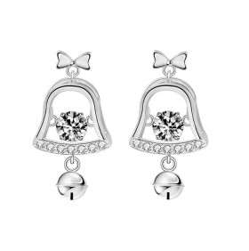 Royal Fashion stříbrné náušnice HA-XEA008-SILVER-MOISSANITE-ZIRCON